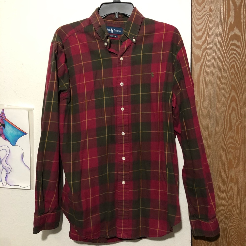Ralph Lauren Plaid Long Sleeve Button Up